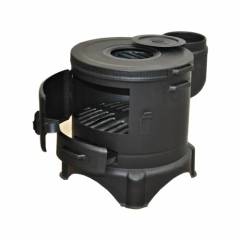 Demiray Küçük Topraksız Sobalı Mangal - Yarım Semaver Setli