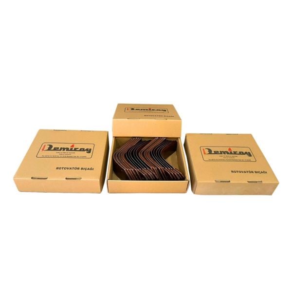 Demiray 7 MM Ekstra Çelik L Tipi Rotovatör Bıçağı - 42 Adet