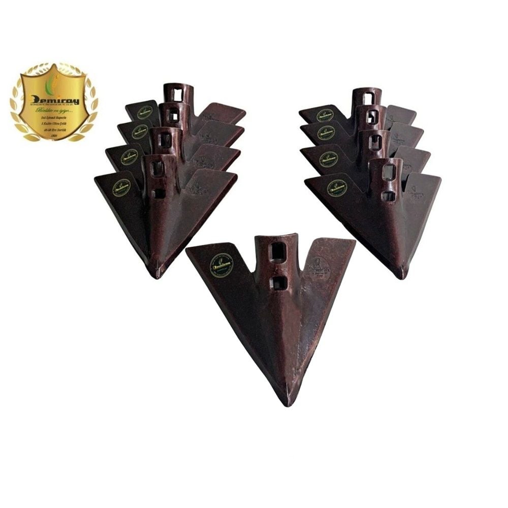 7 MM Demiray Çelik 9 Adet Kültivatör Pabucu (27 CM) - Kazayağı Pabucu