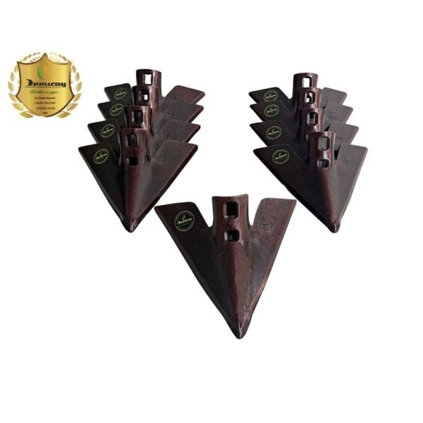 7 MM Demiray Çelik 9 Adet Kültivatör Pabucu (27 CM) - Kazayağı Pabucu