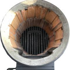 Demiray Büyük Fanlı Soba -Tuğlalı Ev İş Yeri Sobası - Mat Siyah Yanmaz Boyalı