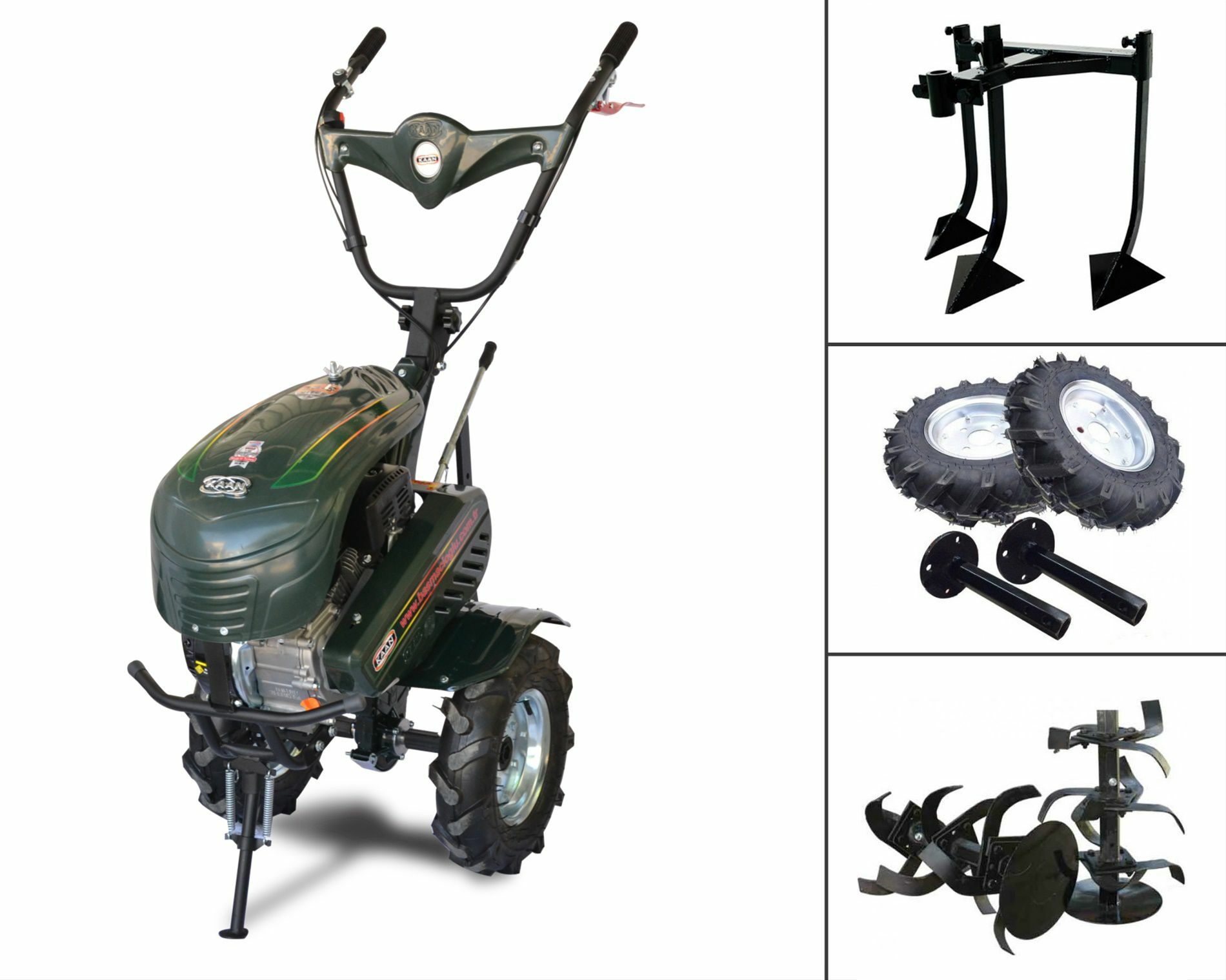 Kaan 23 S 7 HP Benzinli kayışlı Çapa Makinesi + Demiray Kazayağı