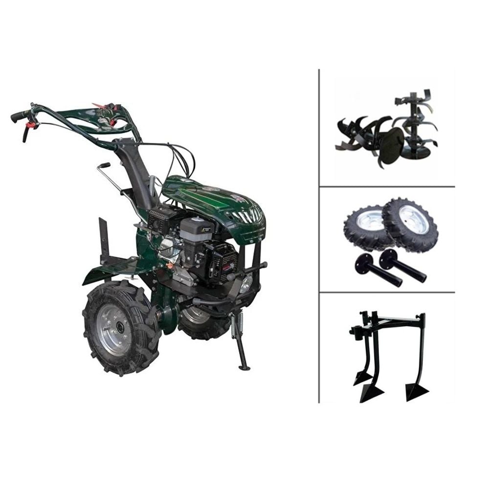 Kaan 26S Delux Benzinli Çapa Makinası - Demiray 3'lü Kazayak Aparatı