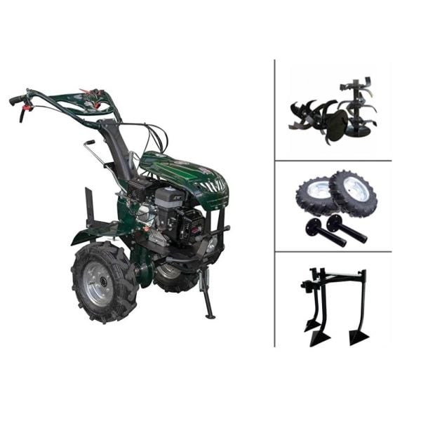 Kaan 26S Delux Benzinli Çapa Makinası - Demiray 3'lü Kazayak Aparatı