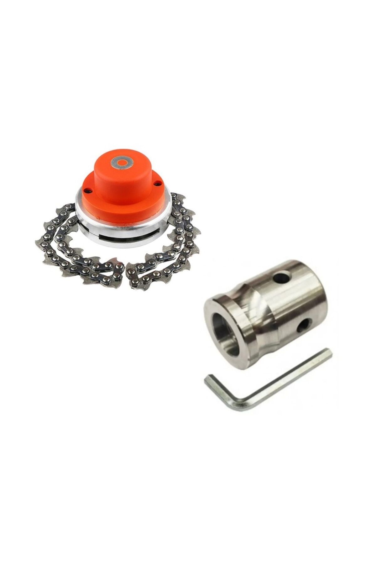 Motorlu Tırpan Seti Canavar Başlık - Örümcek Başlık 2'li Süper Set