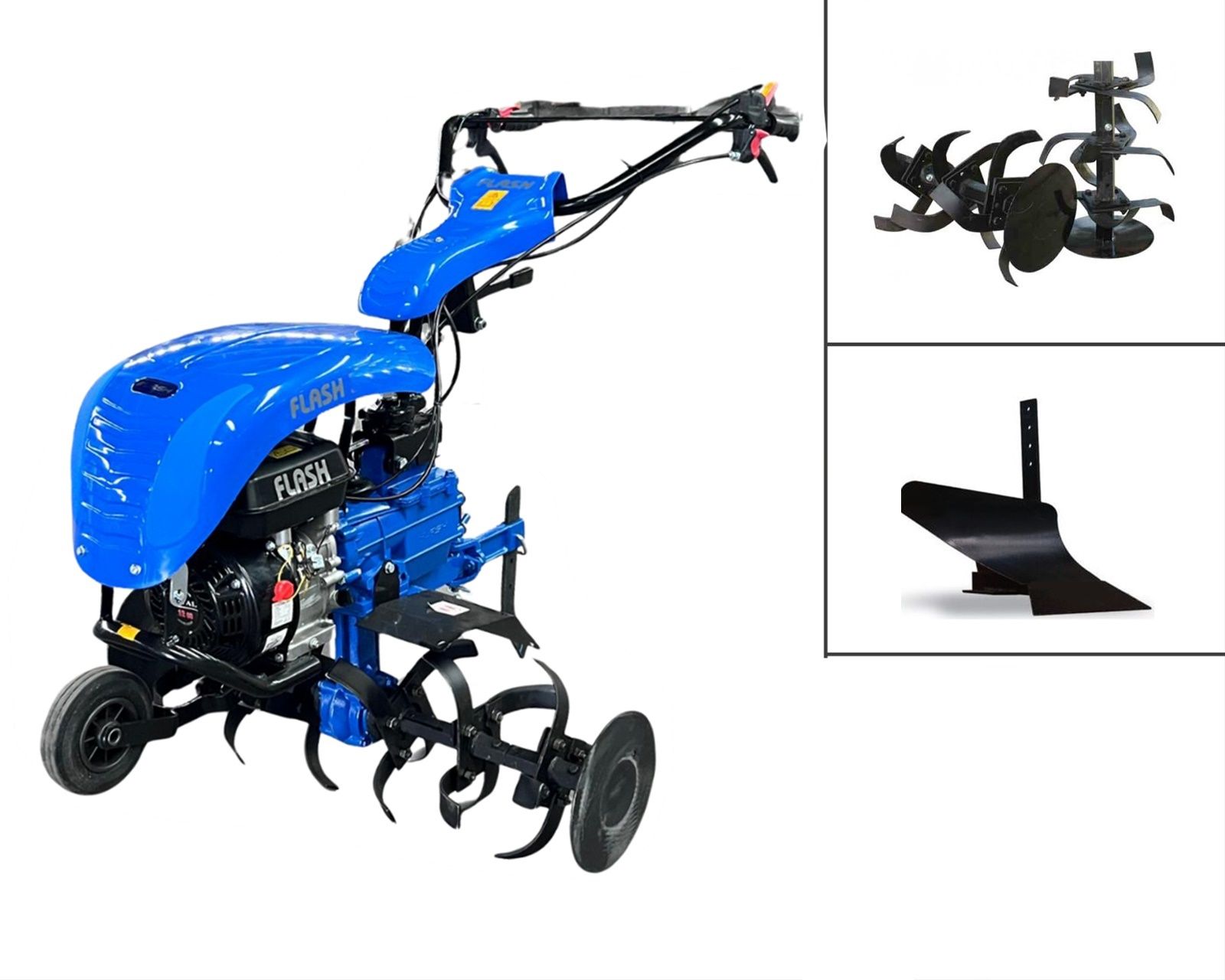 Flash 300  - 7Hp Benzinli 3+1 Şanzımanlı Çapa Makinası - Tekli Pulluk