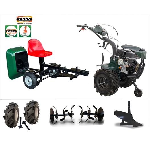 Kaan 36S Çapa Makinesi 2 İleri 1 Geri Vites 9 HP - Kasalı Taşıma Selesi