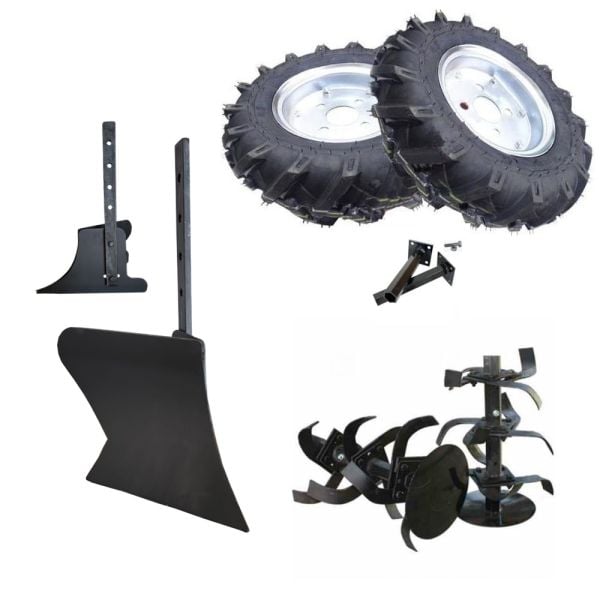 Antrac 270 Honda GX270 Motorlu 3+1 Vites Benzinli Çapa Makinesi (9HP) - Teker Takımı