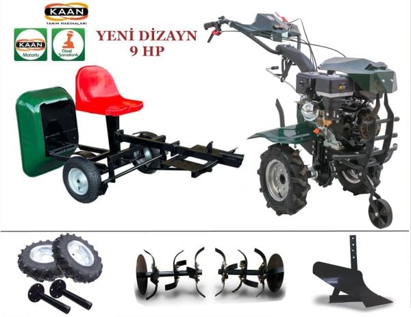 Kaan 36S 9 HP Benzinli 2+1 Vites Çapa Makinası - Demiray Taşıma Selesi- 2025 Yeni Dizayn
