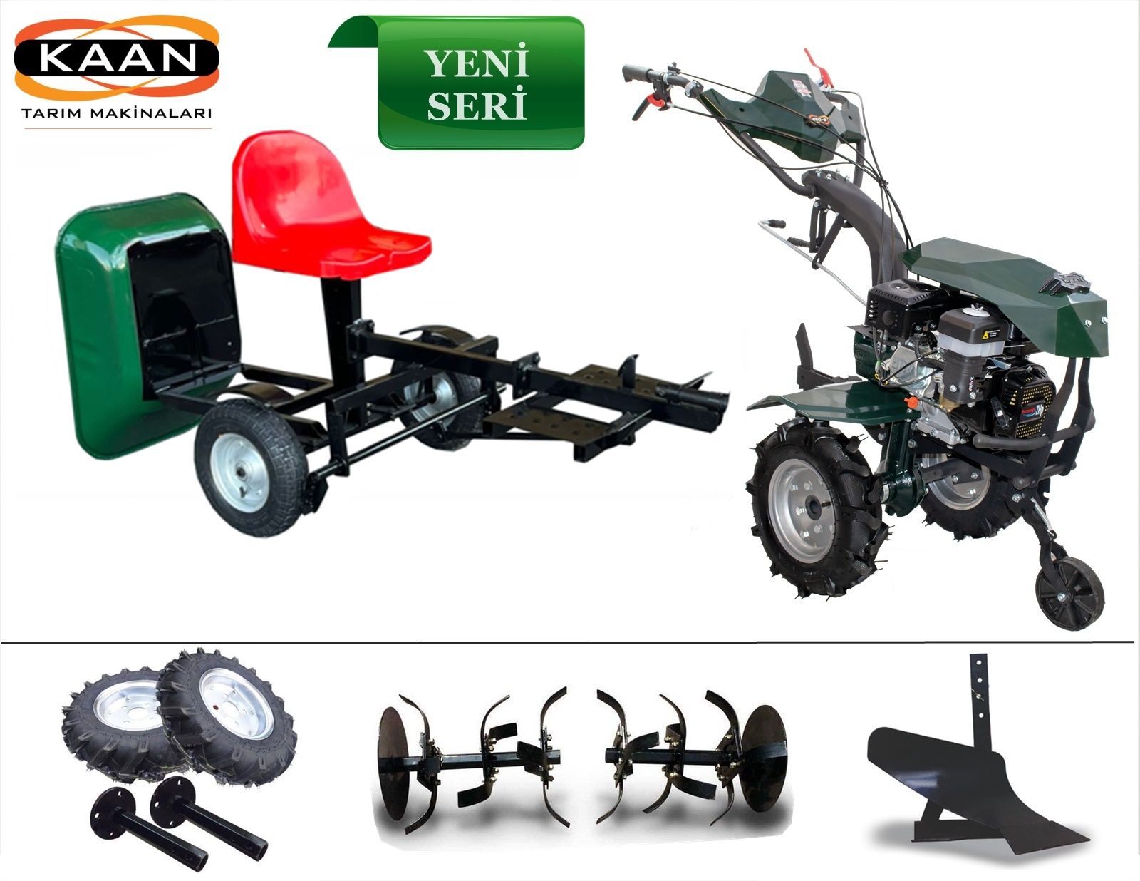 Kaan 250 S3 Çapa Makinesi 3 İleri 1 Geri Vites 7 HP - Kasalı Taşıma Selesi