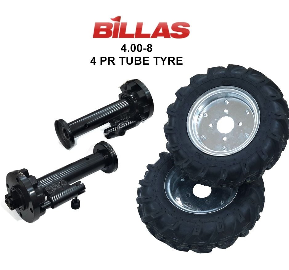 BİLLAS 400-8  Ebat Çapa Makinası Teker Takımı - Kilitli Teker Porya Takımı