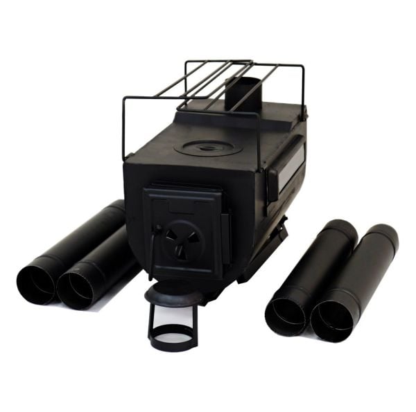 Demiray Yeni Model Camlı Bahçe Kamp Çadır Sobası (Taşıma Çantası Hediyeli)