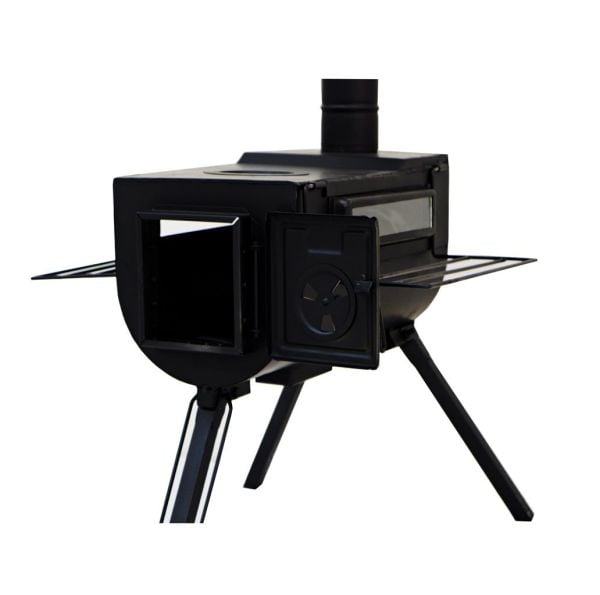 Demiray Yeni Model Camlı Bahçe Kamp Çadır Sobası (Taşıma Çantası Hediyeli)