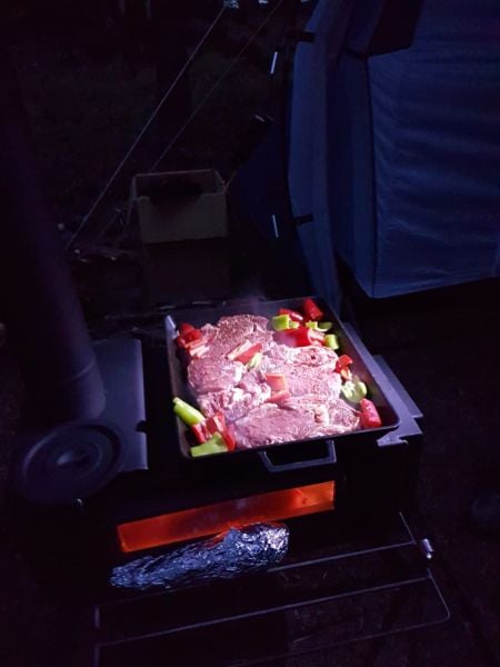 Demiray Yeni Model Camlı Bahçe Kamp Çadır Sobası (Taşıma Çantası Hediyeli)