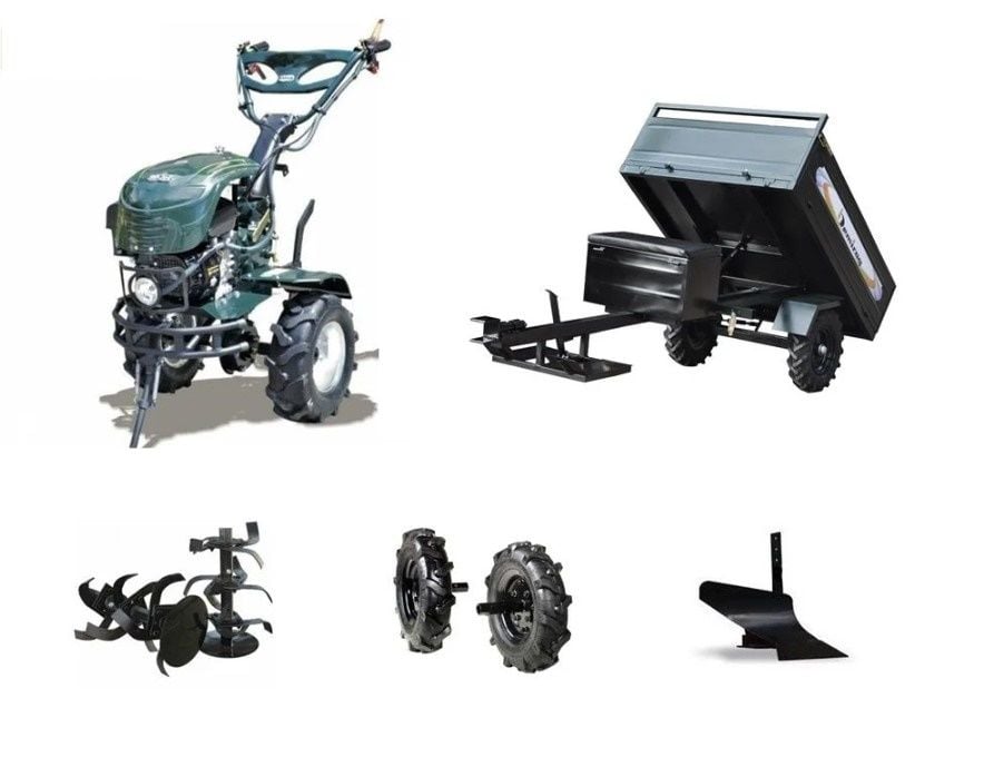 Kaan 26 S3  3+1 Vites Çapa Makinası - Demiray Manuel Damperli Römork