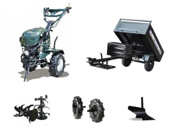 Kaan 26 S3  3+1 Vites Çapa Makinası - Demiray Manuel Damperli Römork