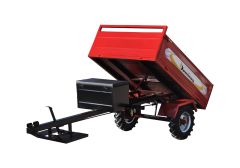 Demiray Manuel Damperli Çapa Makinası Römorku - Benzinli Modellerle Uyumlu (Kırmızı)