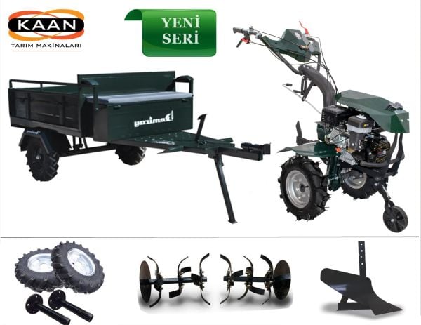 Kaan 250S Benzinli Çapa Makinası - 2025 Yeni Dizayn - Demiray Makaslı Römork