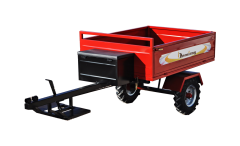 Omega B210T 2+1 Çapa Makinası - Demiray Manuel Damperli Römork