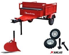 Demiray Makaslı Römork - Billas Teker Takımı ve Milleri - Karık Açma Aparatı