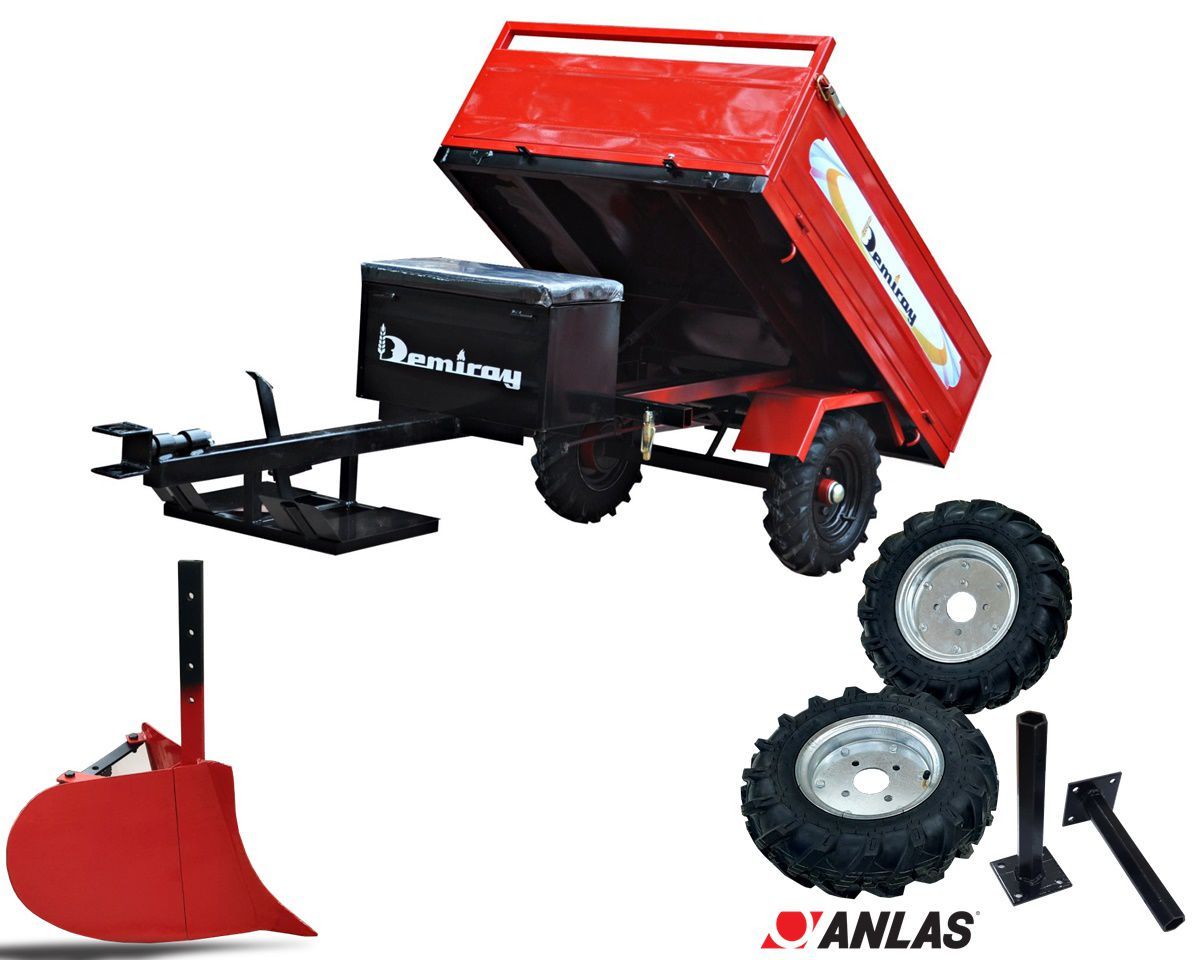 Demiray Damperli Römork - Billas Teker Takımı - Karık Açma Aparatı