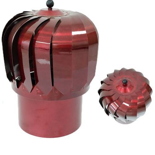 Rüzgar Gülü - Baca Şapkası - Baca Aspiratörü - Döner Baca Şapkası - 500'lük Model