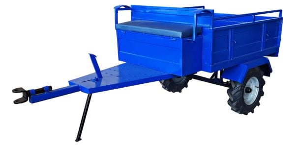 Demiray Büyük Tekerlekli Makaslı Çapa Makinası Römorku - Dizel Motorlar Uyumlu