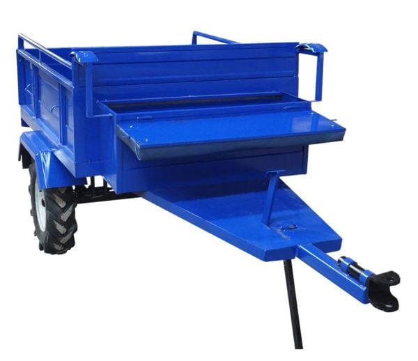 Demiray Büyük Tekerlekli Makaslı Çapa Makinası Römorku - Dizel Motorlar Uyumlu