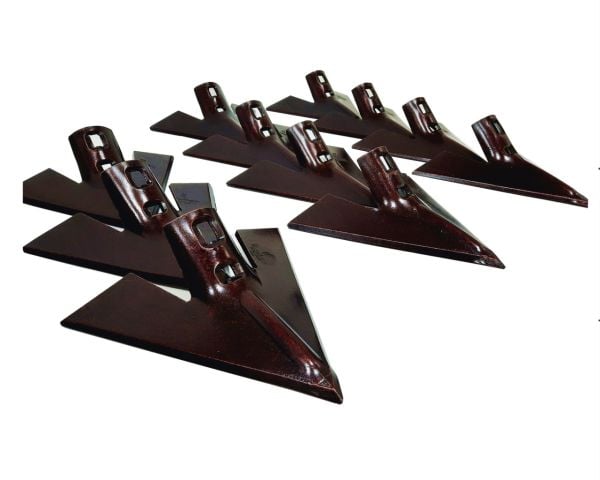 7 MM Demiray Çelik 11 Adet Kültivatör Pabucu (24 CM) - Kazayağı Pabucu