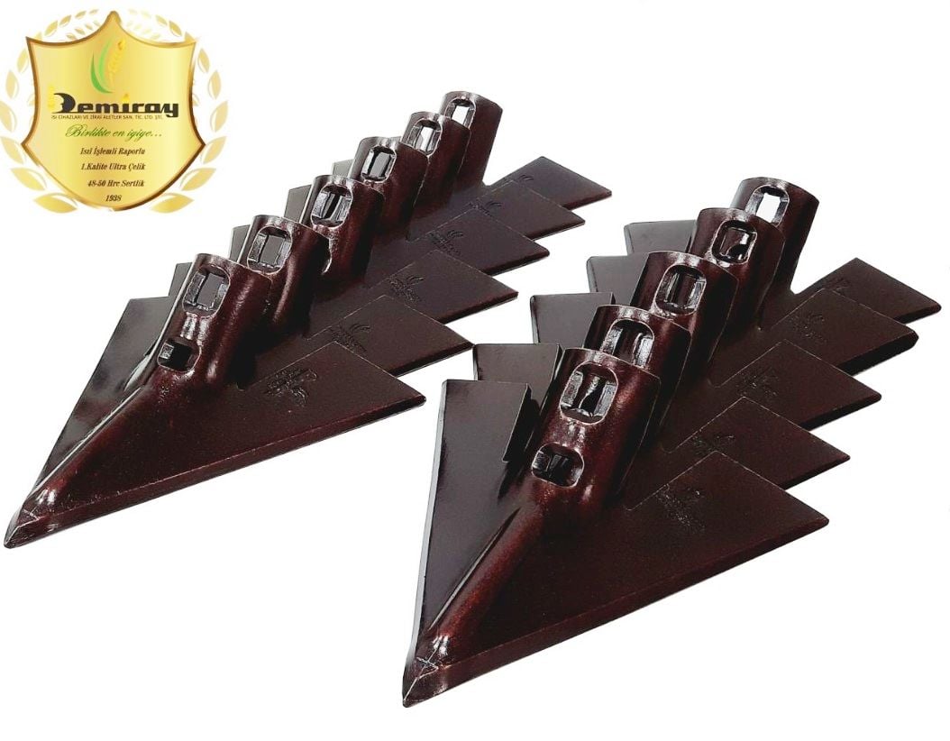 7 MM Demiray Çelik 11 Adet Kültivatör Pabucu (24 CM) - Kazayağı Pabucu