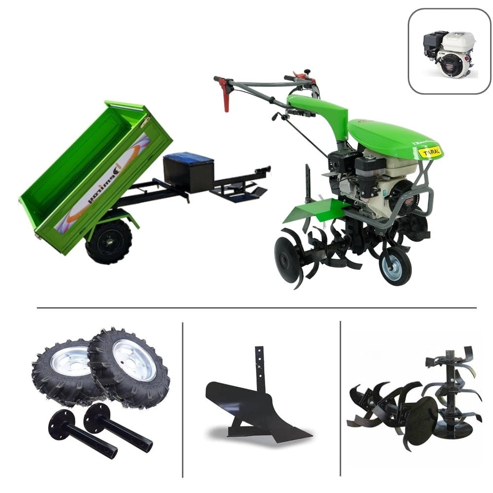 Taral 210 M GP200 Honda Motor Benzinli Çapa Makinası - Demiray Damperli Römork Kampanyası