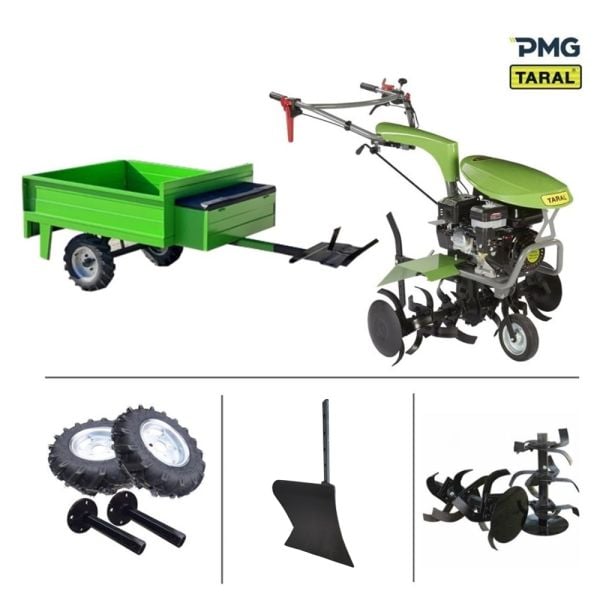 Taral 210 M 7 Hp Benzinli Çapa Makina-Demiray Makassız Römork Kampanyası