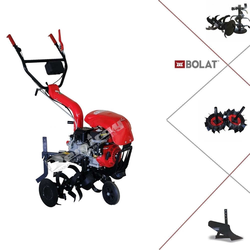 Bolat Atom 3+1 Benzinli 7 Hp Çapa Makinası-Demir Teker Kampanyası