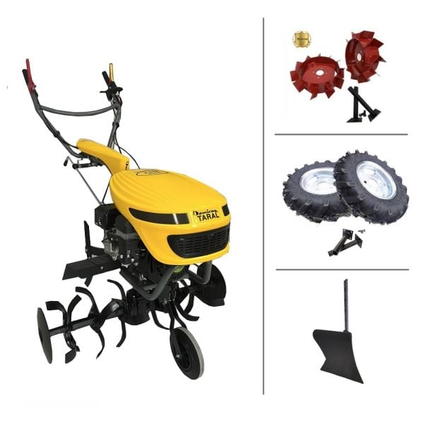 Taral 23M PMG168FB Benzinli Çapa Makinası 3+1 - Demiray Demir Teker - Teker Takımı Kampanyası
