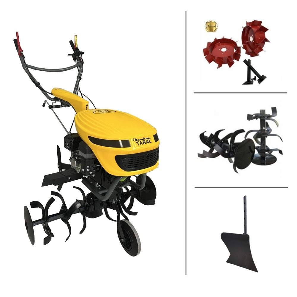 Taral 23M PMG168FB Benzinli Çapa Makinası 3+1  Demir Teker Kampanyası
