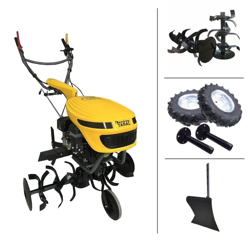 Taral 23M PMG168FB Benzinli Çapa Makinası 3+1  - Teker Takımı Kampanyası