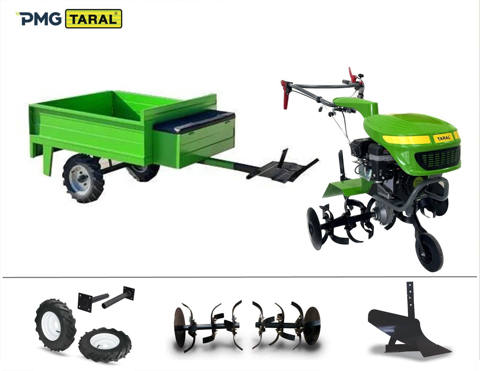 Taral 210 M GX200 Honda Motor Benzinli Çapa Makinası - Demiray Makassız Römork Kampanyası