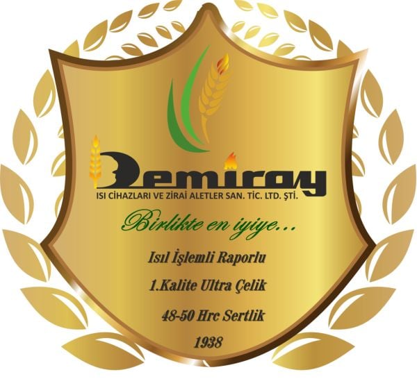 Demiray 1.Kalite 8 MM Ekstra Çelik C Tipi Rotovatör Bıçağı 54 Adet - Türkay Marka Uyumlu