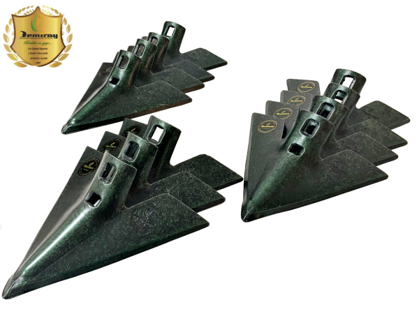 7 MM Demiray Çelik 11 Adet Kültivatör Pabucu (27 CM) - Kazayağı Pabucu (Yeşil