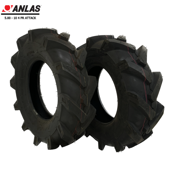 Yağmur Çapa Makinalarına Uyumlu 500-10 Anlas Dış Lastik Takımı (2 Adet Dış Lastik)