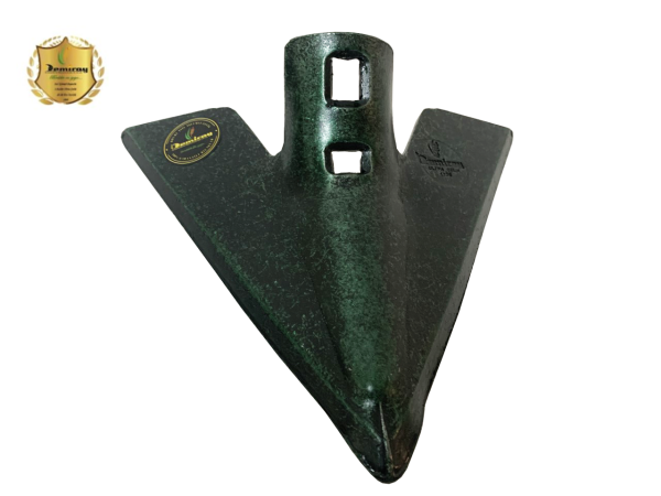 7 MM Demiray Çelik 1 Adet Kültivatör Pabucu (27 CM) - Kazayağı Pabucu (Yeşil)