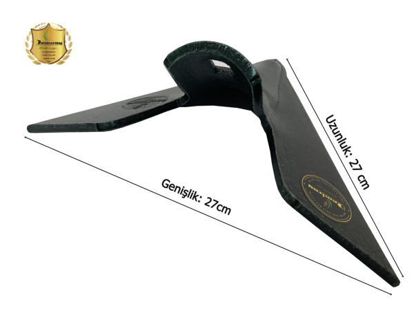 7 MM Demiray Çelik 1 Adet Kültivatör Pabucu (27 CM) - Kazayağı Pabucu (Yeşil)